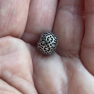 Genuine Pandora Intrncate Lattice Open Design 925 Ale Charm Retired